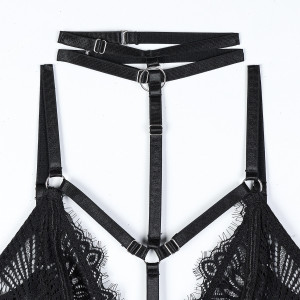 Body sexy en maille transparente