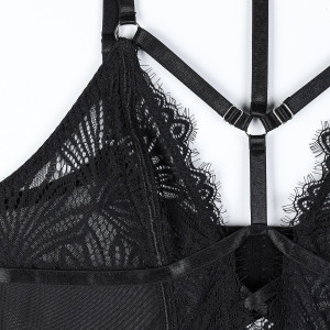 Body sexy en maille transparente