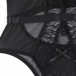 Body sexy en maille transparente