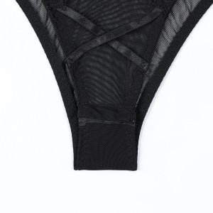 Body sexy en maille transparente