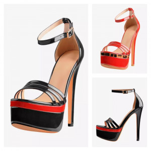 Sandales sexy à plateforme et talons hauts
