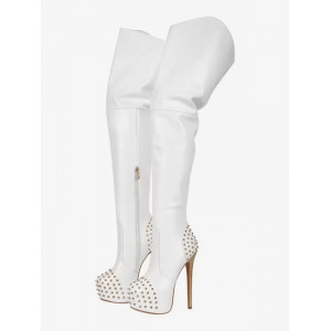 Cuissardes À Talons Hauts À Plateforme Rivet