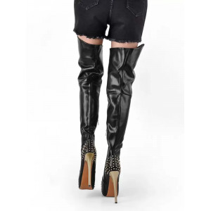 Cuissardes À Talons Hauts À Plateforme Rivet