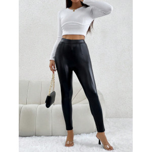 Leggings en PU Noir