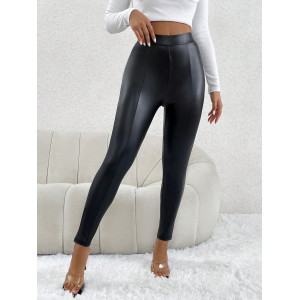 Leggings en PU Noir
