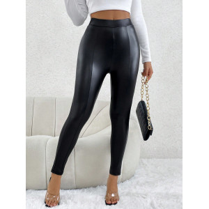 Leggings en PU Noir