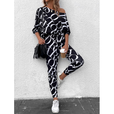 Ensemble sweat-shirt et pantalon de survêtement