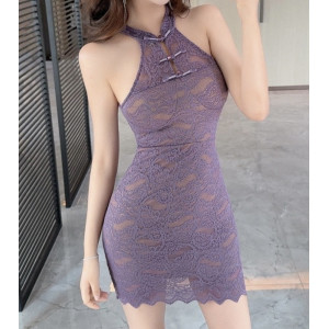 Robe en dentelle de style chinois