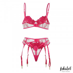 Ensemble lingerie Nora  - fuchsia