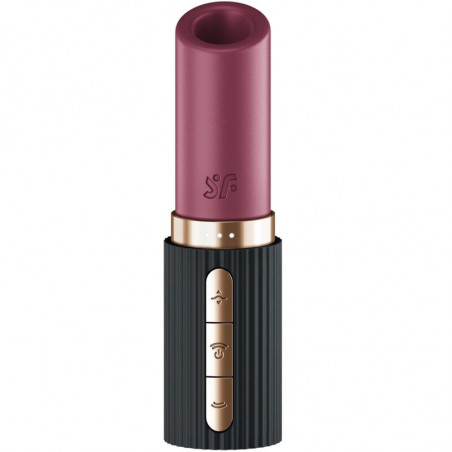 SATISFYER - STIMULATEUR DE CLITORIS PRO 2 KISS WAVE GRENAT / NOIR