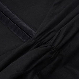 Robe courte sans manches zippée et plissée - Noir