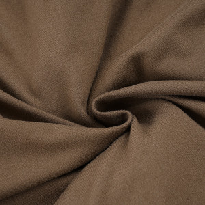 Robe fourreau à col en V plissée - Marron