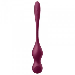 SATISFYER - LOVE BIRDS VARY BALLES VIBRANTES APPLICATION GRATUITE VIN ROUGE