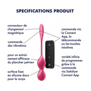 SATISFYER - LOVE BIRDS 2 BALLES VIBRANTES