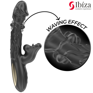 IBIZA - VIBRATEUR ET STIMULATEUR DE CLITORIS AVEC EFFET MORDANT ET DE ROTATION